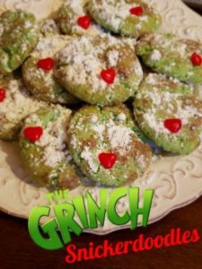 The Grinch Snickerdoodle Christmas Cookies