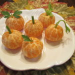 Healthy Fall Snack Orange Pumpkins