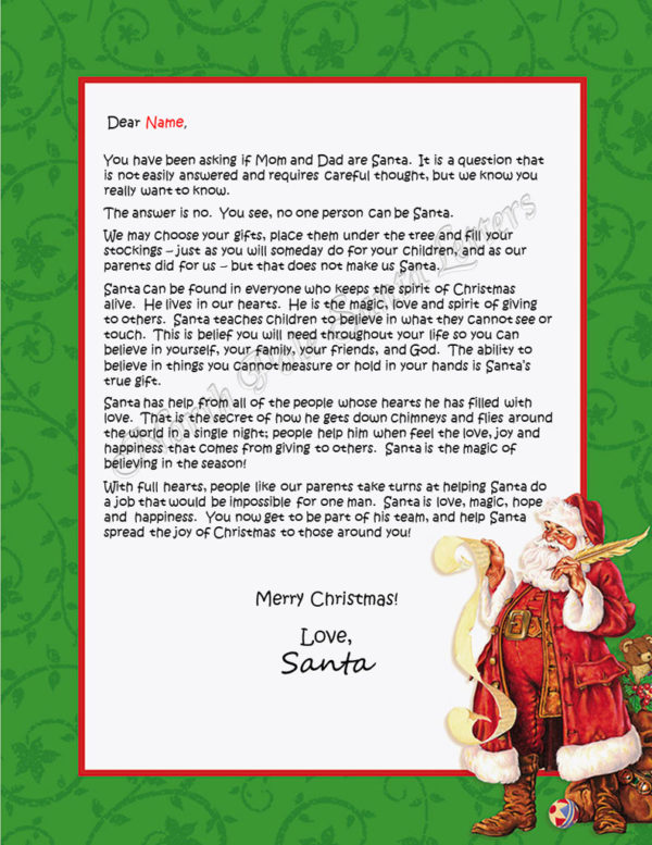 santa means believing religious north pole santa letters