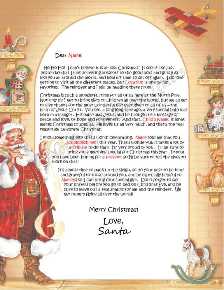 The Birth of Jesus - North Pole Santa Letters